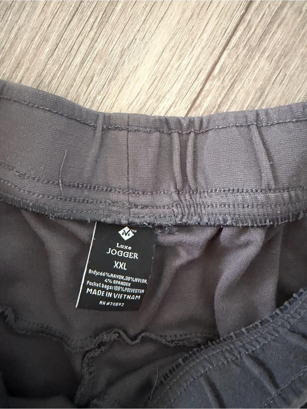 Men's Dark Gray Performance Joggers with Zip Pocket